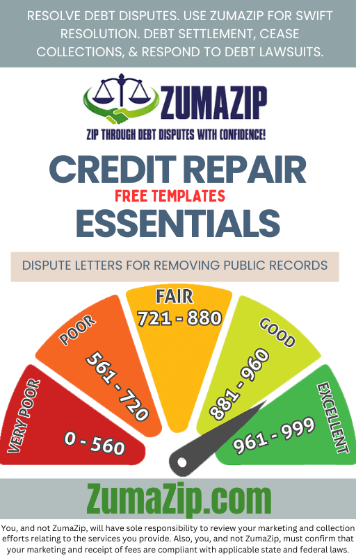 Credit Repair Essential Free templates Credit Get Excellent Credit Repair ZumaZip